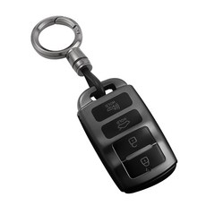 HAKO 메탈릭 TPU 차키케이스+키홀더 (모하비 쏘렌토 K9 K7), K-04, 메탈릭그레이