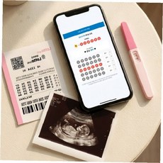 임신 소식 전달 이벤트 용품 큐알 코드 스캔 복권 형태 카드 남편 부모님 가족, 1개