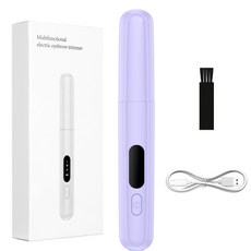 多功能電動修眉刀 充電款, 新款修眉刀充電款紫色, K326