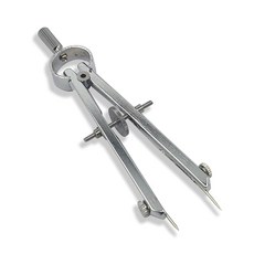 FineGood 디바이더 DIY 가죽 공예 제도용품 스프링식 디바이더 회전 디바이더 커리패스 네지 컴퍼스 제도 계량 게이지 선 그리기 금속 조절 가능