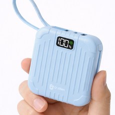 오지렌 고속충전 초경량 보조배터리 10000mAh, 블루
