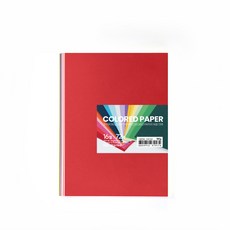 star starred 두꺼운(180g) 18컬러 색지(18 Colored thick paper), 16절 72매