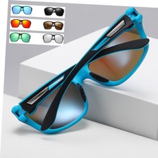 키밍 자전거 방풍 선글라스 스포츠 사이클고글 등산 낚시 안경, 레드