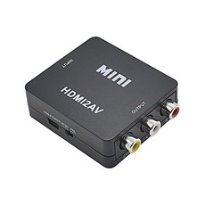 HDMI2AV 변환기 미니 HD 비디오 박스 1080P HDMI-AV CVSB L/R RCA 어댑터 HDCP 및 NTSC PAL 포맷 지원