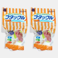 코쿠보 푸드캡 일본 비닐 봉지마개 밀폐 밀봉 마개 뚜껑, 대 (KK-222), 2개