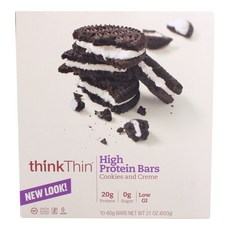 thinkThin 蛋白夾心餅乾 無糖無麩質, 1組, 10片