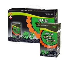 베지밀 검은콩과 검은참깨 두유, 24개, 190ml