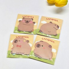카피바라 접착식 메모지 떡메모지 떡메 포스트잇