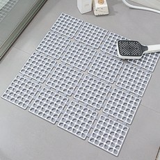 마벨인홈 프리미엄 욕실 물빠짐 안전 매트, 1개, 그레이