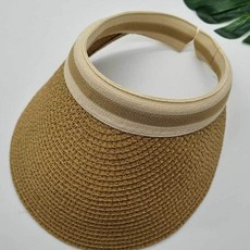 여름모자 모자 썬바이저 썬캡 진베이지 라탄