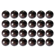 DAMMAIDDAO DIY 주얼리 제작 목걸이 공예용 원형 나무 비즈 50개입 세트 (크기 및 색상 가능), 14mm, 다크 커피