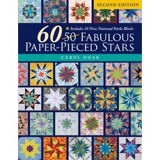 (영문도서) 60 Fabulous Paper-Pieced Stars: Includes 10 New National Parks Blocks Paperback, C&T Publishing, English, 9781644034026