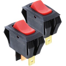 2x CARLING TECHNOLOGIES LRA911-RS-B/120N 라이트 로커 스위치 SPST 3 연결, 2x CARLING TECHNOLOGIES LRA911