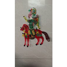 牛皮皮影 手工上色, 如圖所示, 1個