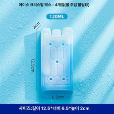 아이스 냉각 아이스박스 냉동 아이스팩 냉장, 1 개, 1L, 4개 세트 120ml