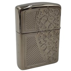 Zippo 29498 鎧甲燃油打火機 經典雕刻設計 金屬光澤