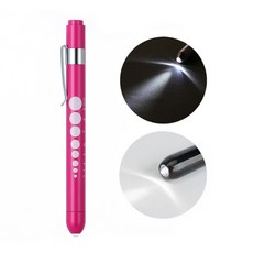 동공펜 LED 라이트펜 간호사 군인 군대 훈련소 불빛 후레쉬 볼펜 펜, 1개, 핫핑크