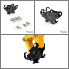 유압 굴삭기 미니 굴착기 원격 제어 모델 금속 수동 퀵 릴리스 커플러, 1개, 기본