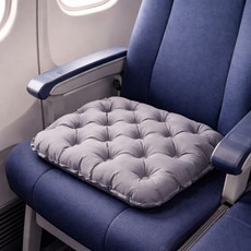 우노마스 휴대용 에어 비행기 등산 필수템 엉덩이 보호 기내 방석 쿠션, 그레이