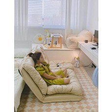 다다미방 거실용 1인용 좌식 소파 등받이 의자
