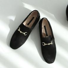 여성 로퍼 편안한 낮은굽 데일리 스웨이드 로퍼 단화 플랫 사계절 캐주얼 구두 페니 정장 신발 세미 겨울