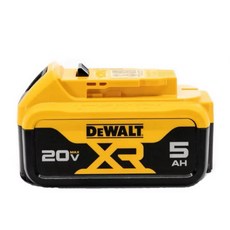DEWALT 得偉 DCB205 5AH 20V 電池 - 原廠平行輸入，適用多款20V工具，持久耐用, 1個