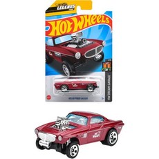 마텔 핫 휠 기본 자동차 볼보 P1800 가솔린 미니 자동차 3세 이상용 HNK38, [4] Volvo P1800 Gather/ Red