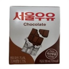 서울우유 초코 우유, 200ml, 96개