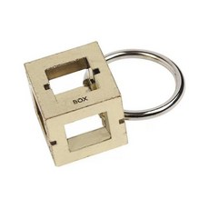 지혜의고리 감옥 퍼즐 고리 도금 게임 브레인 골든 자물쇠 퀘스트 두뇌, 1개, 합금 상자 고난이도, 1피스