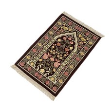 shangren 연구 가정을 위한 기도 깔개 전통적인 순례자 수 국가 작풍, 갈색, 110x70cm, 폴리에스터, 갈색