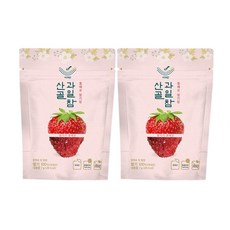 산골과일참 통째로 과일칩 딸기, 7g, 2개