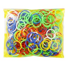 키득키득 대용량 칼라링 3cm 혼합 250개, 단일, 1개