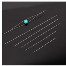 穿繩麻花配件穿珠針不鏽鋼針彈力特細大眼針可彎曲工具水晶針特別, 隨機一根, 1個