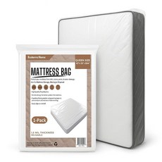 Ecoterra Home 1PK 이동 및 처리용 퀸 매트리스 백 154.4 x 35.4cm61 x 104 x 15인치 매트리스 또는 박싱용 방수 보관 매트리스 커버 퀸 사이, Ecoterra Home 1PK 이동 및 처리용 퀸 매
