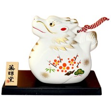 藥師窯 福壽龍土鈴 陶器 日本正版 開運招福 居家擺飾