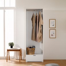 동서가구 퓨어 드레스룸 1단 서랍장 DF636445, 화이트