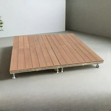 조립식 야외 캠핑 목재 플랫폼 모듈형 테라스 바닥 데크 텐트용 1.26x1.26m