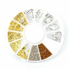 네일 데코 파츠 골드 실버 젤네일아트재료 셀프젤네일아트재료 mon+2921fn