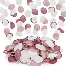 SUREAM 화이트 실크 꽃잎 300피스 플라워 걸 웨딩 샤워 장식 파티 테이블 장식 꽃잎 결혼식 생일 센터피스 브라이덜 흩뿌리는, 300, 블러쉬 핑크