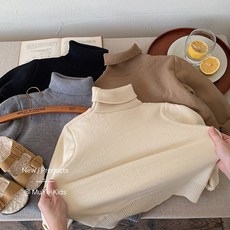 兒童加絨毛衣2025鼕季新款加厚保暖童裝男童韓版百搭高領針織衫潮