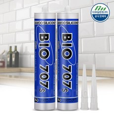 욕실용 주방용 다우실리콘 바이오 707 실리콘 백색 (노즐 포함), 2개