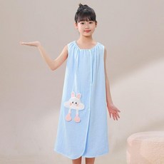 純棉兒童浴裙 吸水速乾
