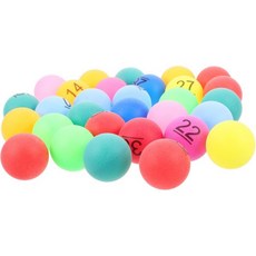 30개 복권 공 번호 플라스틱 빙고 게임 속이 빈 바 파티 교체용, 빙고 게임용 컬러 래플 볼 30개 파티 및 이벤트용 교