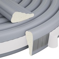 275.7cm(118인치) 웨지 모양 웨더 스트리핑 도어 씰 창문 및 문 단열 자체 접착 단열 폼 충돌 방지 스트립 도어 방음용 웨더스트립 테이프 소음 외풍 차단기 브, 브라운, 118"