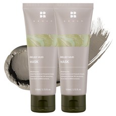비알머드 릴리프 보령 머드팩 블랙헤드 제거 모공팩 워시오프 마스크팩 110ml, 2개, 1개입