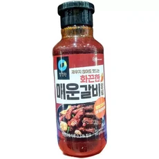 청정원 매운 갈비 양념 화끈한맛 500g 고기양념, 1세트