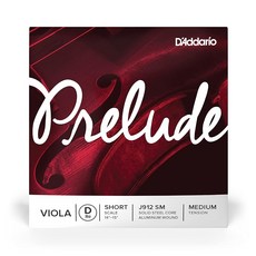 D'Addario 다다리오 비올라용 장미현 Prelude D-String Short Scale J912 SM Medium Tension [], 1개