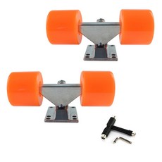 스케이트 보드 브래킷 브리지 휠 스케이트 보드 트럭 휠 충격 저항, 주황색