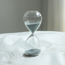 케이트가든 유리 모래 시계 골드 실버 5분 타이머 인테리어 소품