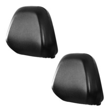 Zeathery 시트 헤드레스트 커버 2개 유연하고 신축성 있는 PU 가죽 풀 랩 미끄럼 방지 핏 방수 시트 헤드레스트 프로텍터 대부분의 자동차용 재사용 가능한 교체 액세서리(, 2 PCS #S